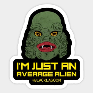 Average Alien Sticker